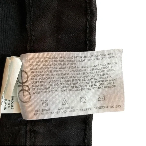 Social Standard by Sanctuary Women’s black camo ankle skinny jeans, Sz 4 - Picture 10 of 13